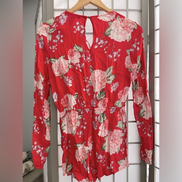 Long Sleeve Floral Romper - Size US S - Picture 3 of 16